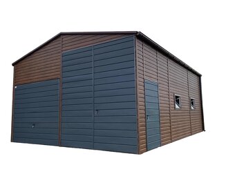 6x8M Montovaná plechová hala, sklad, garáž - 12