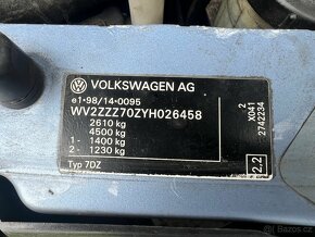 Volkswagen Caravelle, 2,5 Tdi 111 Kw, pěkný stav. - 12