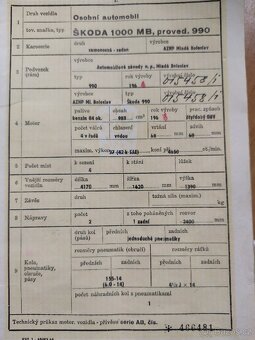 škoda 1000 MB 1964 první série modelu(žábro) - 12
