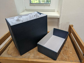 Vinné skleničky (Velké) s krabici (Bílý satenový vnitřek) - 12