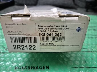 sluneční roletky zadních bočních oken VW Golf limousine od 2 - 12