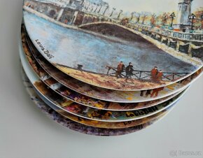 Porcelánový sběratelský talíře Limoges Francie 6 kus - 12
