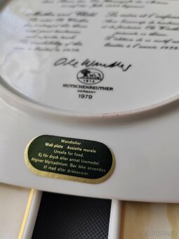 Sběratelsky porcelánový talíře Hutschenreuther (Ole Winter) - 12
