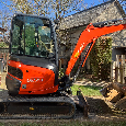 Prodám minibagr Kubota U27 s nulovým přesahem zádě - 12