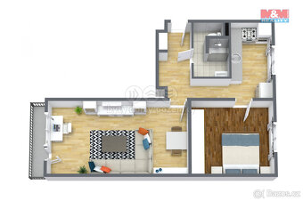 Prodej bytu 2+1, 51 m², Jirkov, ul. Karla Čapka - 12
