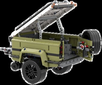 Lego Technic PŘÍVĚS pro set 42110 Defender - návod (MOC) - 12