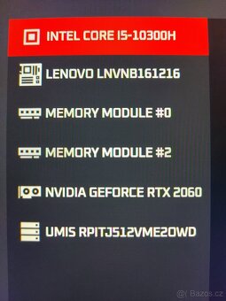 Lenovo Legion 5  Core i5(8 vlaken) RTX 2060 6GB TOP stav - 12