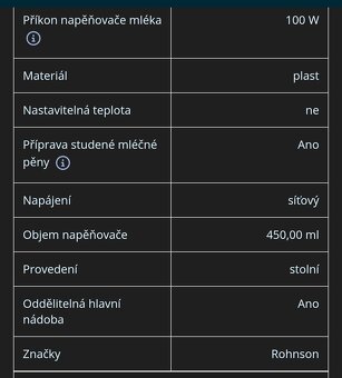Napeňovač mléka - 12