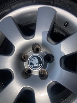 Alu 5x100 r16,Vw,Škoda,letni 205/55 r16 - 12