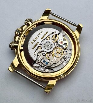 18K ZLATÉ PÁNSKÉ HODINKY ZENITH EL PRIMERO S ETUI - 12
