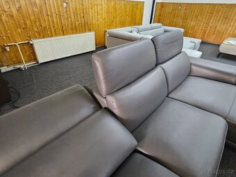 Kožená sedací souprava el.polohovací - 12