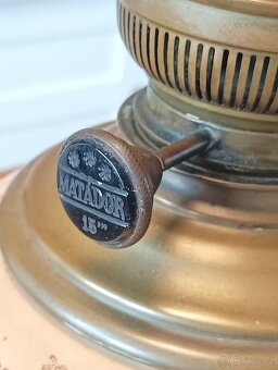 SECESNÍ PORCELÁNOVÁ PETROLEJKA EHRICH & GRAETZ 19. STOL. - 12