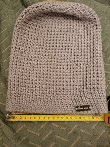 Homelesky čepice ručně háčkované - 12