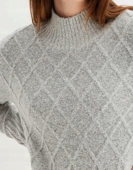 Moc teplé pletené šaty 46/48 - 12