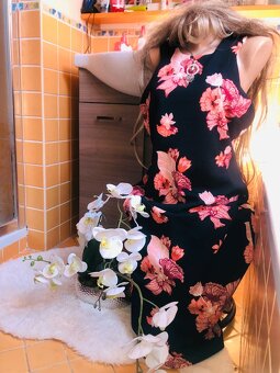 H&M# spolecenske# saty# business#kvetinove#bodycon - 12