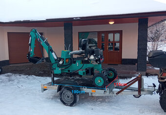 Kráčející bagr nový, diesel motor, včetně přísl. - 12