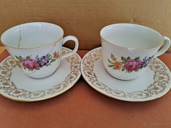 Kávová a čajová porcelánová souprava, zn. Moritz Zdekauer - 12