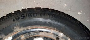 zimní pneu 195/60R15 disky 4x108 - 12