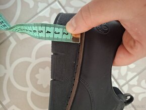 1x obuté kožené polobotky Rieker 38 černé kvalitní měkké - 12