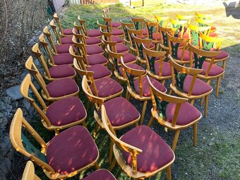 42ks PEVNÉ stylové GASTRO židle z masivu - 12