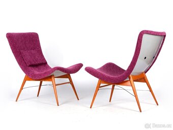 Párová retro křesílka, křesla po renovaci, M. Navrátil, 1965 - 12