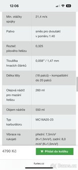 Motorová pila Fuxtec FX-KS255 Black Edition - 12