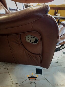 Sedací celokožená souprava 3+2+1 - 2x relax manual - 12