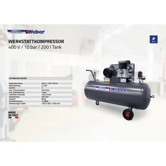 Profesionálny KOMPRESOR 200L a 270L - 12