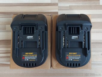 Adaptér-redukce, pro Aku baterii Bosch 18V,nářadí Makita18V. - 12