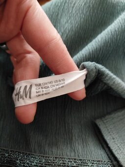 Sváteční šaty Lindex,vel.134,svetr H&M, vel.122/128 - 12