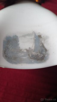 Starožitný stahovací lustr v zachovalém funkčním stavu. - 12