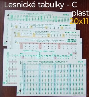 Tabulky pro lesniky, dřevaře (A,B,C,D) - 12