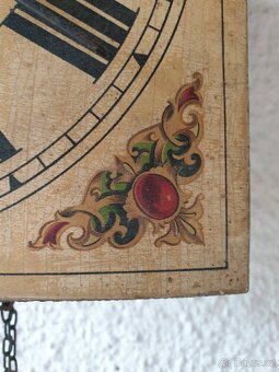 VELKÉ STAROŽITNÉ DŘEVĚNÉ HODINY - 12