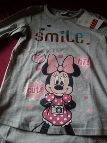 Prodam nove s vysackou triko vl.122 s dl.ruk.s Minnii,Disney - 12