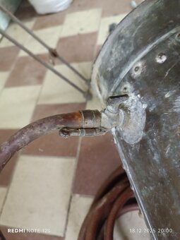 Retro starý mosazný měděný postřikovač - 12