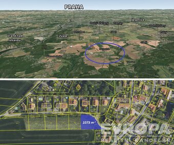 Prodej pozemku s rozlohou 1073 m2, Okrouhlo, okres Praha-záp - 12