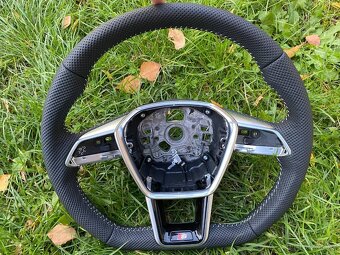 AUDI A6 A7 C8 Q8 S8 ETRON VOLANT kozeny zkoseny / vyhrievany - 12