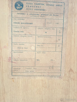 RETRO Konferenční stolek Brusel a Tatra - 12