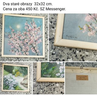 Staré obrazy .Ceny a rozměry u fotografie. - 12
