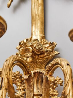 Luxusní nástěnné lampy neoklasicistní – zlacený bronz - 12
