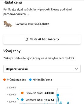 Zahradní lehátko, Ratanové lehátko CLAUDIA - 12