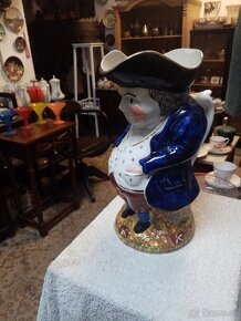 Starožitný keramický glazurovaný džbán - 12