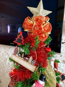 Ozdobený vánoční stromek 160cm a Santa - 12