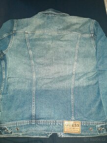 GUESS JEANS BUNDA MODRÁ - XL, 100% STAV Džínová bunda Dziska - 12