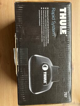 Thule střešní nosiče + 2x nosič kol + patky 753 a 757 - 12