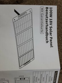 SOLÁRNÍ NABÍJECÍ STANICE 100W NOVÝ přenosný solár - 12