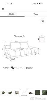 Rozkládací Pohovka s uloženým prostorem, trojmístna, 215 sm - 12