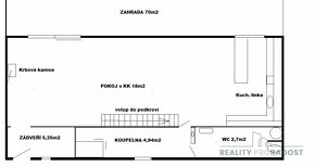 Pronájem domu 2+kk, Rajhrad, 60m2, zahrada 70m2 - 12