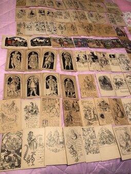 Staré pohlednice Mikoláš Aleš 88 + 9 kusu - 12