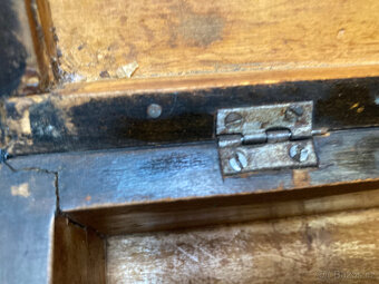 Šperkovnice dřevěná stará se zámkem 600 kč - 12